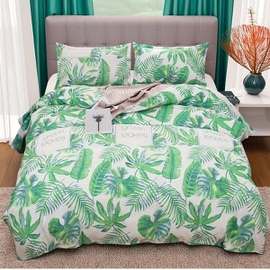 Dexmalle Queen Size High-Quality Cotton Blend Qulit,Plant-Based Eco-Friendly Printing,3 Pcs - 1 of 4