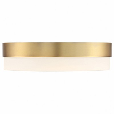 Roma Antique Brushed Brass LED Flush Mount Light