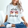 Simply Sage Market Women's Aloha Beaches Sunglasses Short Sleeve Garment Dyed Tee - 2 of 2
