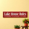 Slickblue Lake Life Wall Decor – Rustic Lake House Rules Wood Sign – Cottage Vibe Wall Accent 9x36, 10 Color Options - 2 of 3