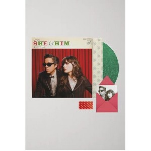 She & Him - A Very She & Him Christmas (Colored Vinyl Green Digital Download Card) - 1 of 1