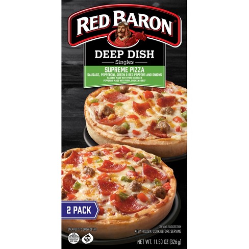 Red Baron Deep Dish Singles Supreme Frozen Pizza - 11.5oz : Target