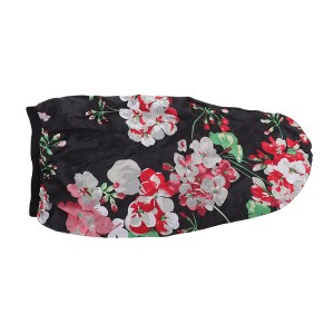 Unique Bargains Women Simulated Silk Print Shower Cap for Bathroom Hotel 1 Pc - 1 of 4