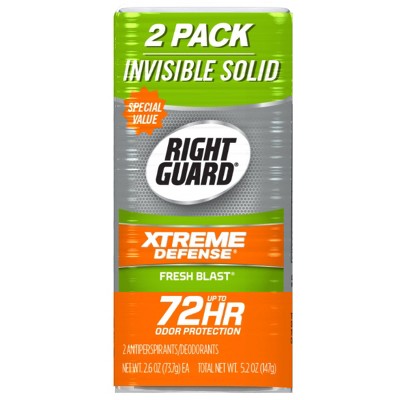 Right Guard Xtreme Invisible Solid Fresh Blast Antiperspirant &#38; Deodorant - 2.6oz/2pk_0