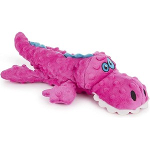 goDog Gators Squeaky Plush Dog Toy, Chew Guard Technology - Pink, Large - 1 of 1