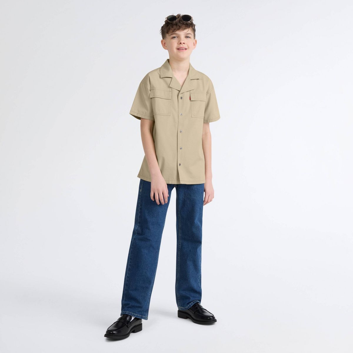 Levi's® Boys' Short Sleeve Button-Down Utility Shirt - thumbnail 10