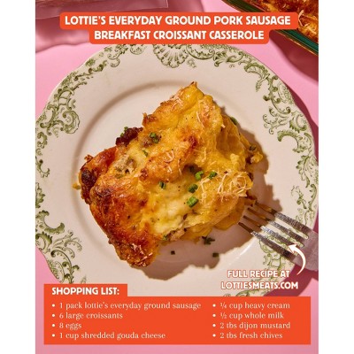Lottie's Meats Everyday Ground Pork Sausage - 16oz