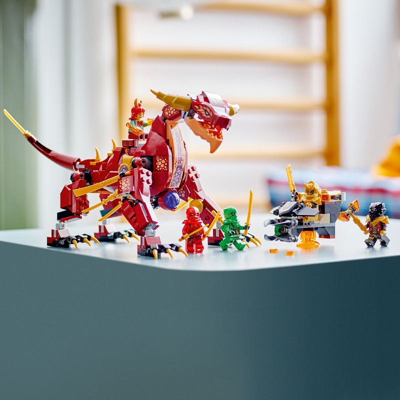 LEGO NINJAGO Heatwave Transforming Lava Dragon Building Toy 71793, 4 of 8