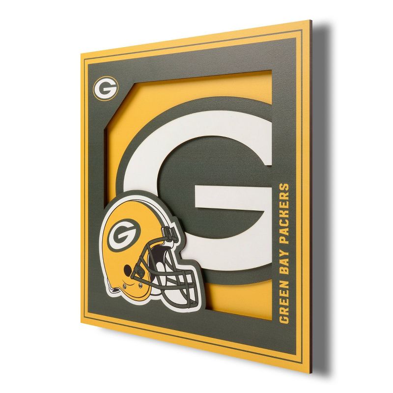NFL Green Bay Packers 3D Logo Series Wall Art - 12&#34;x12&#34;, 1 of 5