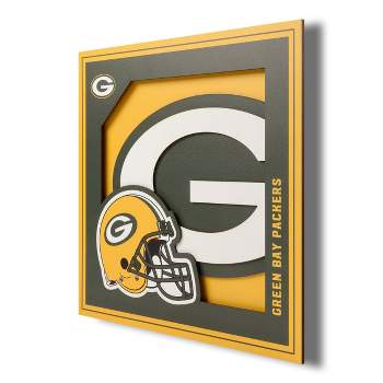 NFL Green Bay Packers 3D Logo Series Wall Art - 12"x12"