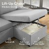 RUMSEM Upholstered Pull-Out Sectional Sofa with Storage Chaise - 4 of 4