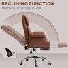 Kumasinova PU Leather Executive Office Desk Chair,Ergonomic Desk Chair with Footrest and Lumbar Support for Living Room,Bedroom,Study Room - 4 of 4