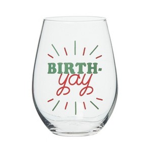 Totalee Gift Birth-YAY! Glass Clear 18 oz - 1 of 1