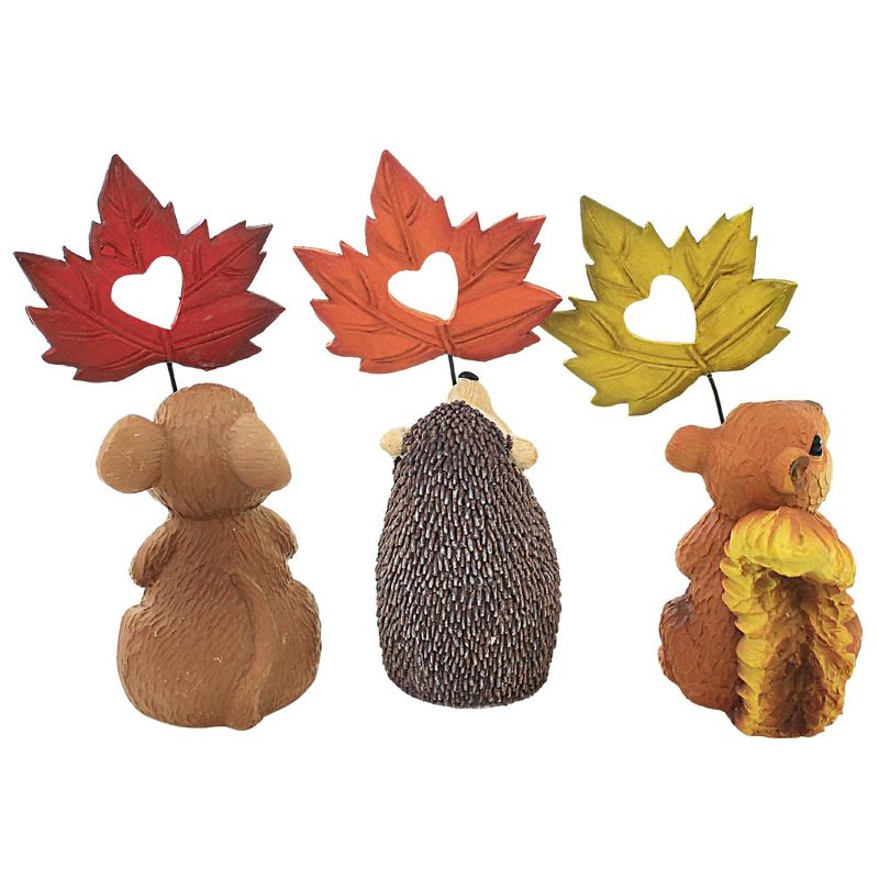 Ganz 4.5 Inch Friends Of Nature Mouse Squirrel Hedgehog Leaves Animal Figurines, 3 of 4