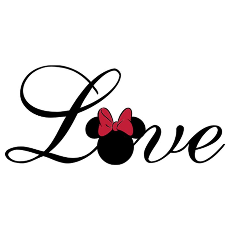 Girl's Disney Minnie Mouse Love T-Shirt, 2 of 5