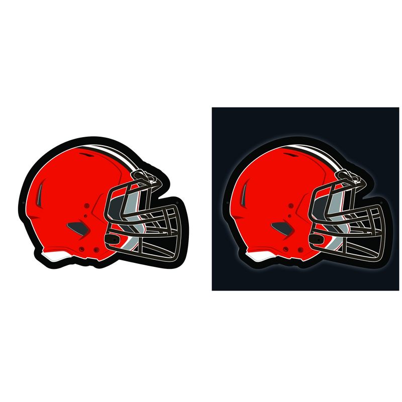 Evergreen Ultra-Thin Edgelight LED Wall Decor, Helmet, Cleveland Browns- 19.5 x 15 Inches Made In USA, 1 of 6