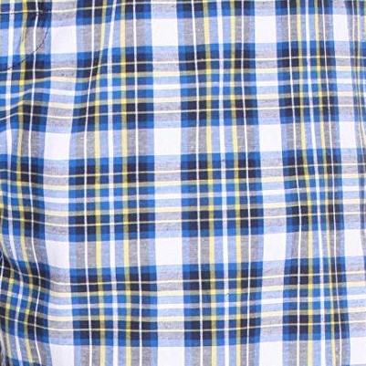 poplin fabric - blue yellow
