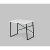 Sapphtopaz Home Office Desks Computer Desk Metal Sled Base Writing Desk Gaming Desk Office Desk for Home Office - 4 of 4