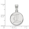 Black Bow Jewelry 10k White Gold Louisville Cardinals NCAA Medium Pendant - 2 of 3