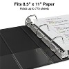 4" Staples Standard Binder with D-Rings Black 976168 - 3 of 4