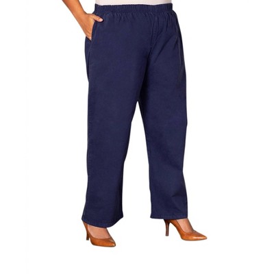 Women's Wide Leg Stretch Twill Pants - Plus - On The Plus Side