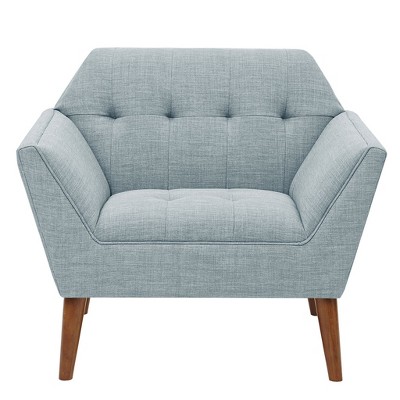 VYNXARIA Mid Century Modern lounge chair with arm support£¬Light Blue