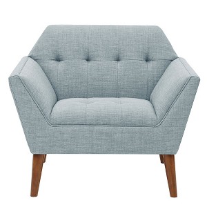 VYNXARIA Mid Century Modern lounge chair with arm support£¬Light Blue - 1 of 4