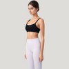 Anna-Kaci Active Women's Square Neck Sports Bra with Wide Fixed Straps and Smooth Seamless Design - 3 of 4