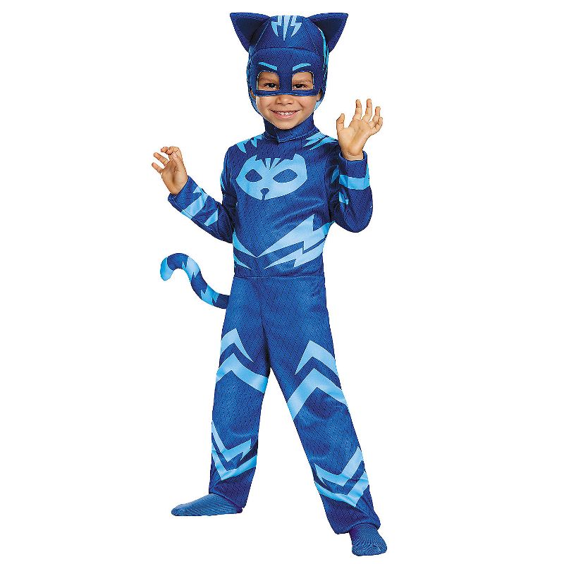 Disguise Toddler Boys' Deluxe PJ Masks Catboy Jumpsuit Costume, 1 of 4