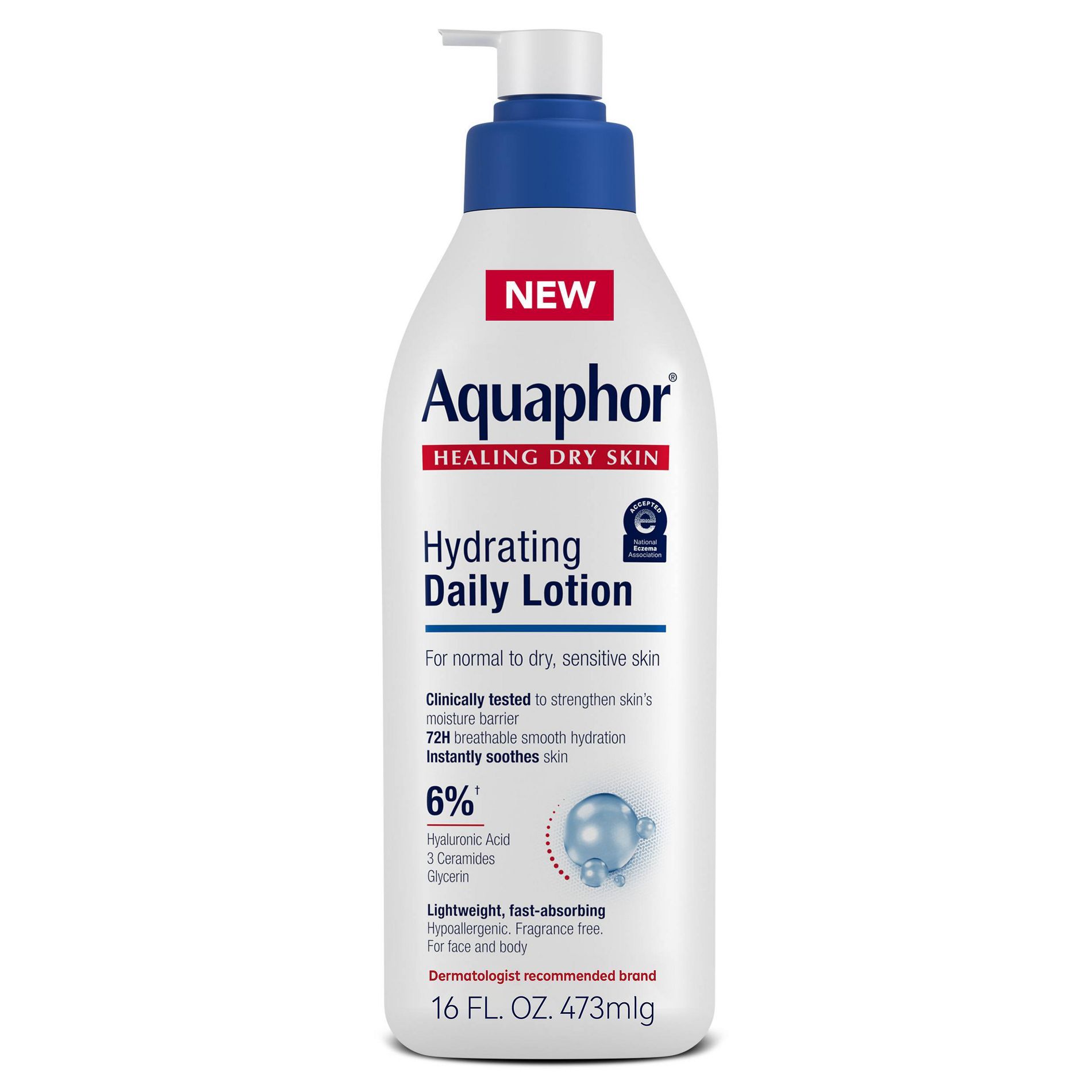 Aquaphor Hydrating Daily Body Lotion Unscented - 16 fl oz