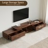 JVNOXK-Modern Stainless Steel TV Console with Drawers Expandable Storage & Entertainment Center - 4 of 4
