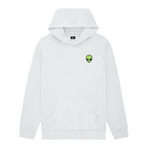 Dalix Alien Embroidery Relaxed Hoodie Soft Fleece Sweatshirt Fit Lounge Mens - 1 of 4