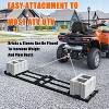 Drag Harrow Driveway Grader,Heavy Duty Tow Behind Lawn Rake with 6 Ft Chain,2 Adjustable Bars,Driveway Drag for Gravel,Sand,Lawn,Soil,Hay,ATV,UTV - 2 of 4