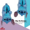Ladies Lilo and Stitch Slippers - Ladies Classic Lilo and Stitch Big Face Plush Slippers - Disney Lilo and Stitch 3D Plush Slippers (Blue Stitch, 5/6) - 4 of 4