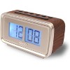 Jensen JCR-232 Clock Radio, Brown. - 3 of 4