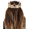 HalloweenCostumes.com   Men  Men's Gold King Crown, Orange - 3 of 4