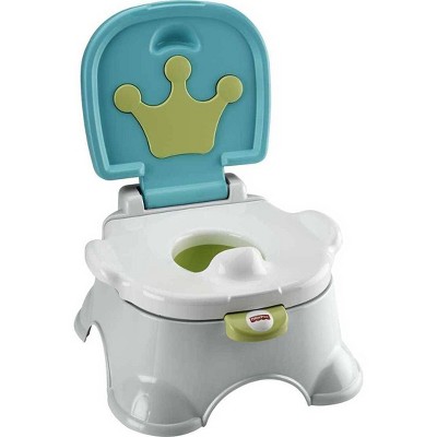 Fisher-Price Royal Stepstool Potty - Green/Blue