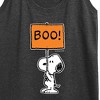 Women's - Peanuts - Snoopy Boo Sign Graphic Racerback Tank - 2 of 4