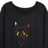 Women's - Pokémon - Colorful Pikachu Outline Lightweight French Terry Slouchy - 2 of 4