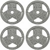 Sapphtopaz Standard Cast Iron Weight Plates for Barbell, 1-Inch Barbell Plates for Strength Training in Home & Gym, Multiple Weights - 4 of 4