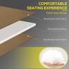 Okak 2 PCS Folding Chaise Lounge with Side Pocket&Face Hole,Adjustable Tanning Chair Sunbathing Chaise with Reclining Back for Deck,Pool&Beach,Beige - 4 of 4