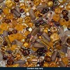 John Bead Czech Glass Seed Beads Bag Arts & Crafts Embellishments Topaz Brown Assorted Mix 50 Grams - 3 of 4