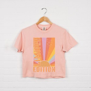 Simply Sage Market Women's Limited Edition Sun Short Sleeve Relaxed Fit Cropped Tee - 1 of 4