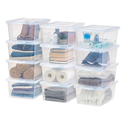 Rebrilliant 17 Qt [4.25 Gal] Snap Top Plastic Storage Box
