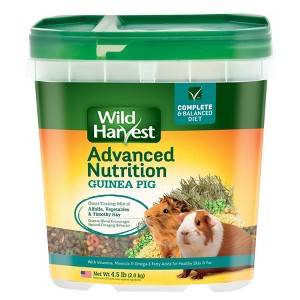 Wild Harvest Advanced Nutrition Diet Vegetable and Alfalfa Hay Flavor Guinea Pigs Dry Food - 4.5lb - 1 of 4