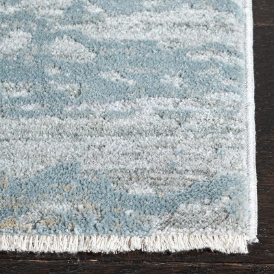 Valencia Light Gray Hand-Knotted Square Area Rug