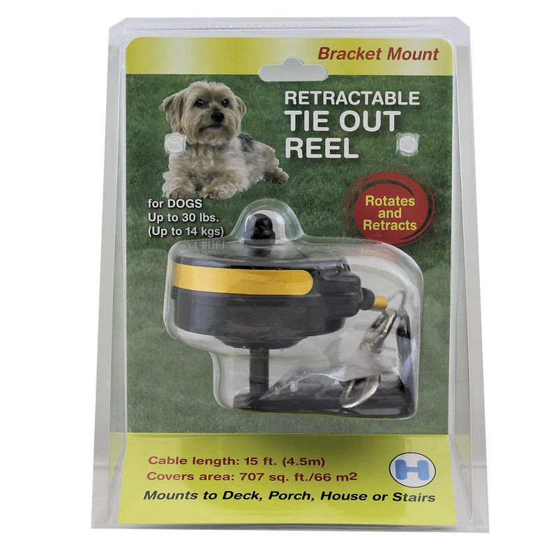 Lixit Bracket Mount Retractable Tie Out Reel for Dogs up to 30 lbs, 2 of 4