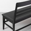 Wood Ladder Back Bench - Hearth & Hand™ with Magnolia - image 2 of 4