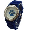 Olivia Pratt Every Day Silicone Paw and Rhinestones Colorful Women Watch - 2 of 4