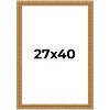 PosterPalooza | Contemporary Gold Picture Frame - UV Acrylic, Foam Board Backing, Hanging Hardware - 2 of 4